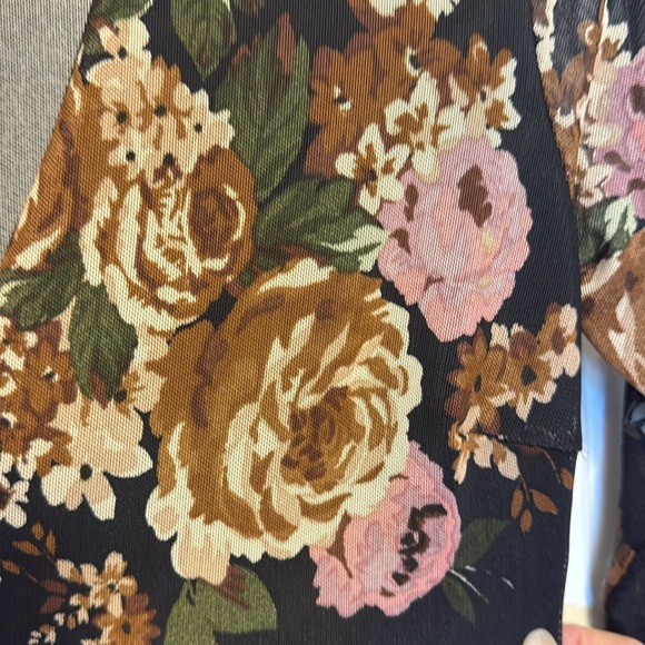 Charlotte Russe Sheer Black Floral Romper - Picture 4 of 6